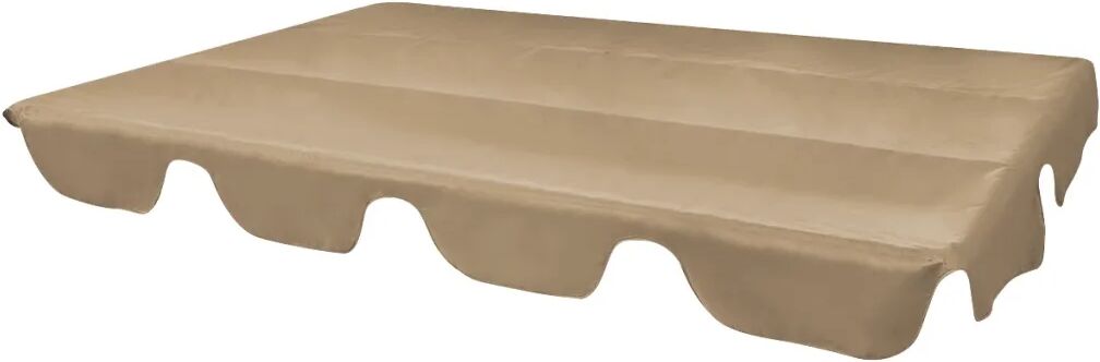 vidaXL Dosel de reemplazo para columpio de jardín taupe 226x186 cm