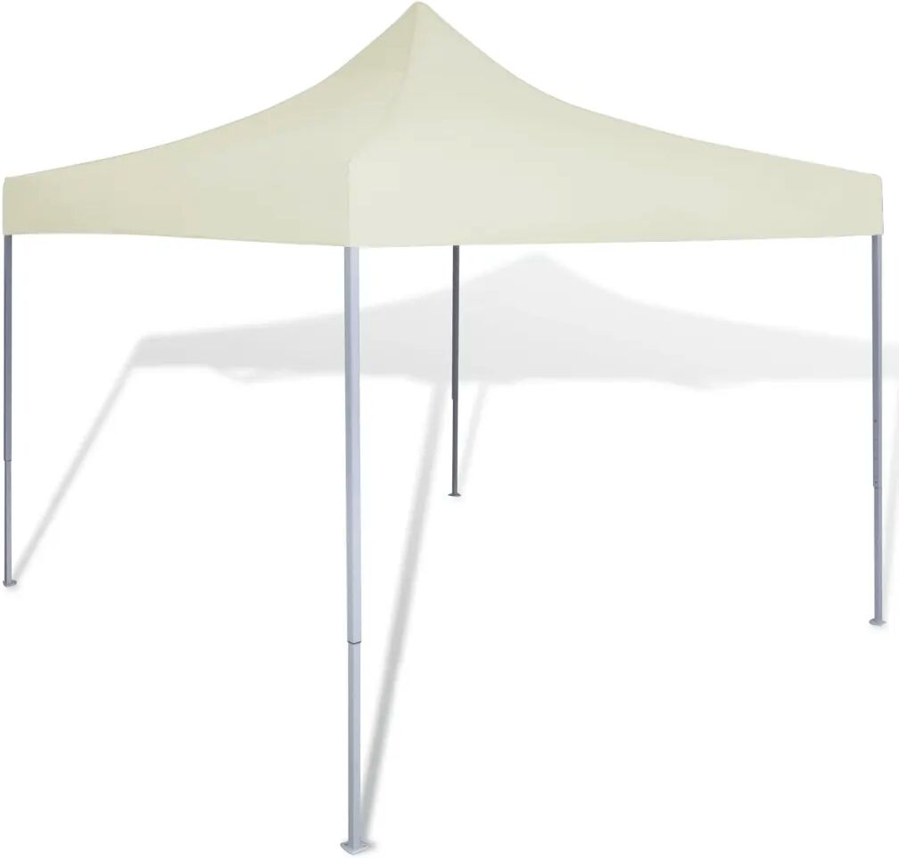 vidaXL Carpa tienda plegable crema 3x3 m