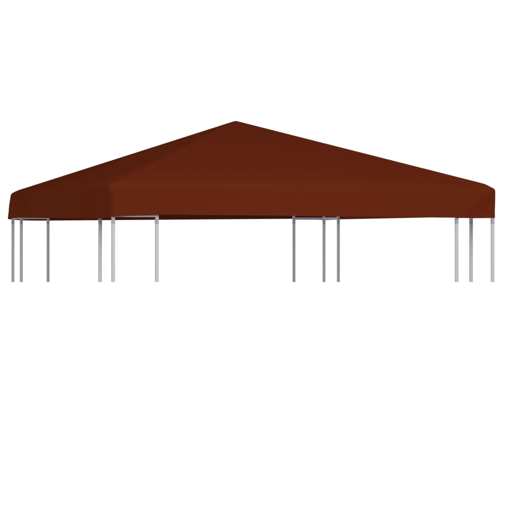 vidaXL Toldo de cenador terracota 310 g/m² 3x3 m