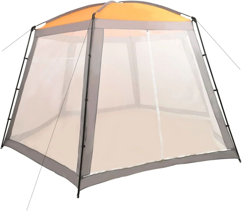 vidaXL Carpa para piscina de tela gris 500x433x250 cm