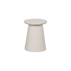 VTWONEN Table d'appoint conique en ceramique blanche 35 cm - Button