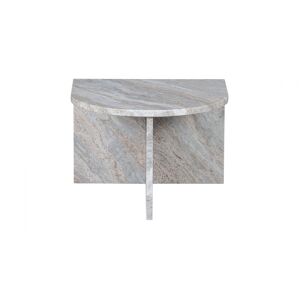 BEPUREHOME Table d'appoint ovale en marbre naturel - Xhail