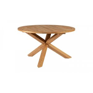 EXOTAN Table de jardin ronde 130cm en teck - Java