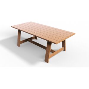 HOMIFAB Table rectangulaire en bois massif 6 a 8 personnes 220 cm - Laguna