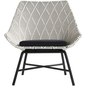 CHALET & JARDIN Fauteuil de jardin Delphine lounge en resine tressee (wicker) - Diamond Wicker