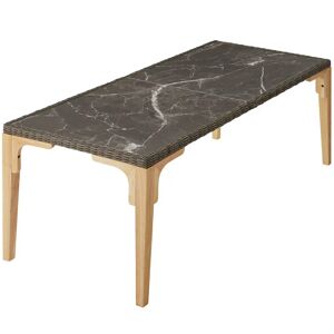 tectake Table en rotin Foggia 196x87x76cm - Publicité