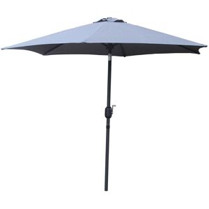 Kocoon Paris - Parasol droit rond Nyx gris - 250x250x226 cm Gris - Publicité