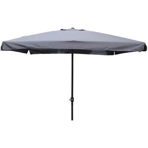 Kocoon Paris - Parasol droit carré Palmia gris - 295x295x250 cm Gris - Publicité