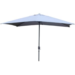 Kocoon Paris - Parasol droit rectangulaire Liguria gris - 293x193x245 cm Gris - Publicité