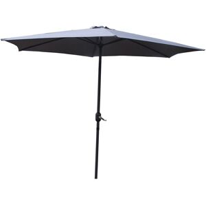 Kocoon Paris - Parasol droit rond Porto gris - 294x294x245 cm Gris - Publicité