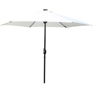 Kocoon Paris - Parasol droit rond LED Fiero écru - 266x266x236 cm Ecru - Publicité