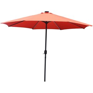 Kocoon Paris - Parasol droit rond LED Italora terracotta - 292x292x245 cm Terracotta - Publicité