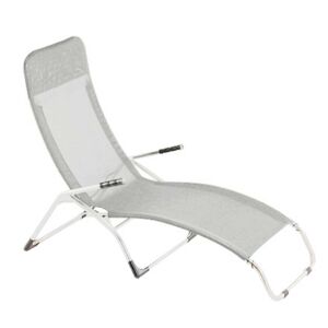 Jan Kurtz (Fiam) Fiam - Chaise longue de terrasse Samba , aluminium / gris argente