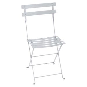 Fermob - Bistro Chaise pliante en metal, blanc coton
