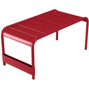 Fermob - Table basse large / banc de jardin Luxembourg, rouge coquelicot