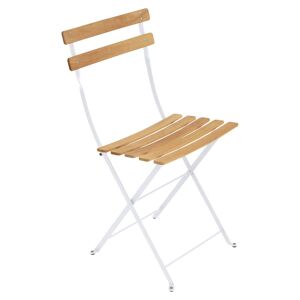 Fermob - Bistro Chaise pliante Naturel, blanc coton