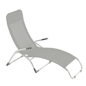 Jan Kurtz (Fiam) Fiam - Chaise longue de terrasse Samba , aluminium / gris