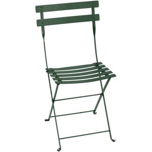 Fermob - Bistro Chaise pliante en metal, vert cedre