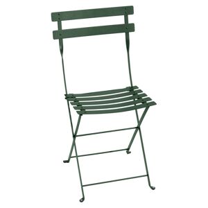 Fermob - Bistro Chaise pliante en métal, vert cèdre - Publicité