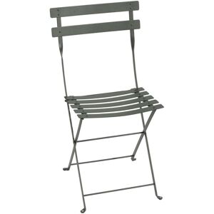 Fermob - Bistro Chaise pliante en metal, rosmarin