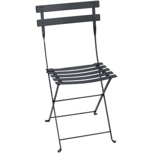 Fermob - Bistro Chaise pliante en metal, anthracite