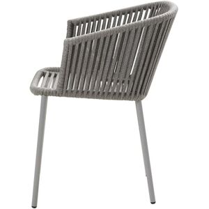 Cane-line - Moments Chaise avec accoudoir (7440) Outdoor, empilable, gris