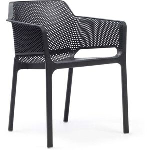 NARDI - Net - Chaise avec accoudoirs, anthracite