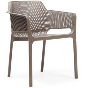 NARDI - Net - Chaise avec accoudoirs, tortora