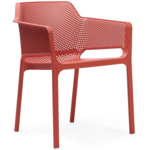 NARDI - Net - Chaise avec accoudoirs, corail