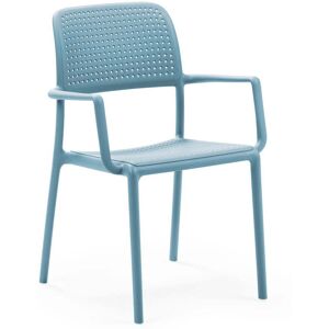 NARDI - Bora Chaise avec accoudoirs, celeste