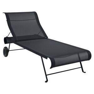 Fermob - Dune chaise longue, anthracite stereo