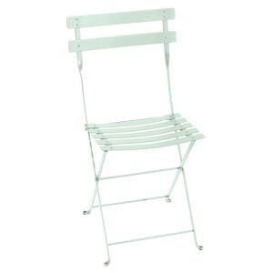 Fermob - Bistro Chaise pliante en métal, menthe glacée