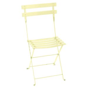 Fermob - Bistro Chaise pliante en métal, sorbet citron - Publicité
