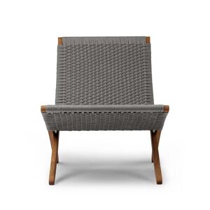 Carl Hansen - MG501 Cuba Chair Outdoor, teck non traite / charcoal
