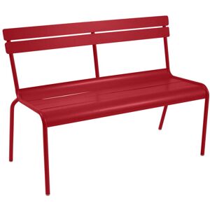 Fermob - Luxembourg Banc, empilable, rouge coquelicot - Publicité