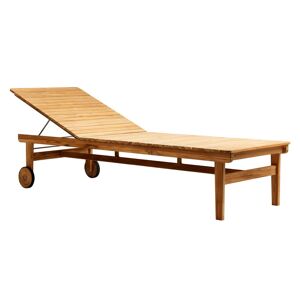 FDB Møbler - M8 Chaise longue de jardin, teck