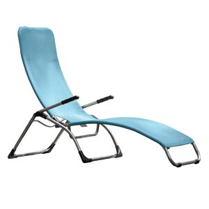 Jan Kurtz (Fiam) Fiam - Chaise longue de terrasse Samba , aluminium / bleu mer