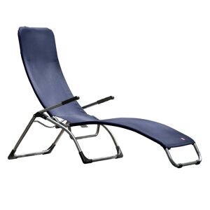Jan Kurtz (Fiam) Fiam - Chaise longue de terrasse Samba , aluminium / bleu fonce