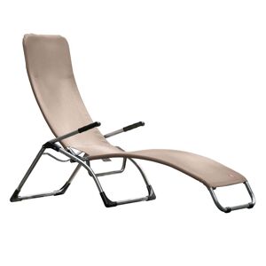 Jan Kurtz (Fiam) Fiam - Chaise longue de terrasse Samba , aluminium / taupe