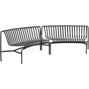 HAY - Palissade Park Dining Bench , In / In (set de 2), anthracite