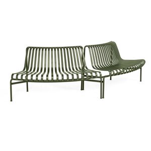 HAY - Palissade Park Dining Bench , Out / Out (set de 2), olive