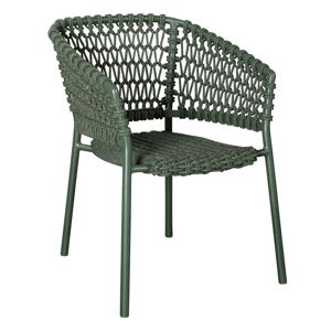 Cane-line - Ocean Chaise avec accoudoirs Outdoor, vert foncé