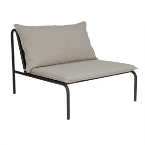 OYOY Furi Outdoor Lounge Fauteuil beige noir