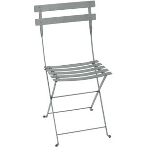 Fermob - Bistro Chaise pliante en metal, gris lapilli