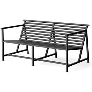 NINE - 19 Outdoors Lounge Banc de jardin 145 x 70 cm, noir (RAL 9011)