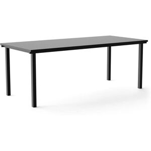 NINE - 19 Outdoors Dining Table, rectangulaire, 200 x 90 cm, noir