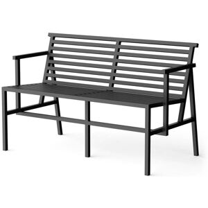 NINE - 19 Outdoors Dining Banc de jardin 125 x 75 cm, noir (RAL 9011)