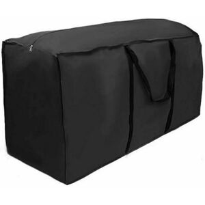 Sac de Rangement pour Coussin de Jardin,210D Oxford Tissu,Housses de Coussin d'Extérieur,Sac de Transport Hydrofuge pour Coussins avec Poignée (173×76×51cm) - black - Ahlsen - Publicité