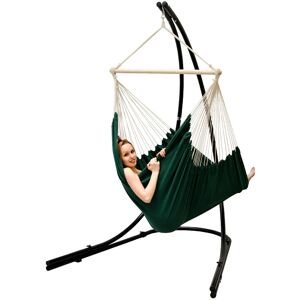 Amanka - Support Hamac avec Chaise Suspendue xxl Fauteuil de Balancoire 360° Vert - grün - Publicité