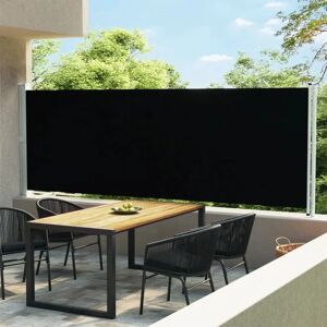 VIDAXL Auvent latéral rétractable de patio 600x160 cm Noir - Publicité